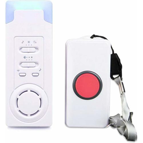 Haus Wireless Mobiler Alarm Notruf Knopf Pflegeruf-Set Hausnotruf Panikalarm Funkalarm für