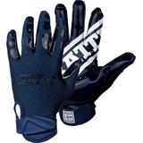 Battle Sports Triple Threat Adult Receiver Gloves Navy