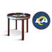 Fan Creations End Table Wood in Blue/Brown/Gray | 17 H x 24 W x 27.5 D in | Wayfair N1092-LAR