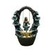 Hi-Line Gift Ltd. Resin Girl on a Swing Fountain w/ LED Light | 24 H x 9.8 W x 17.3 D in | Wayfair 79553-I