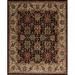 White 96 x 0.25 in Area Rug - Samad Rugs Mahal Oriental Hand Knotted Wool Black/Brown Area Rug Wool | 96 W x 0.25 D in | Wayfair