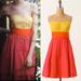 Anthropologie Dresses | Anthropologie Maeve Strapless Neon Block Dress | Color: Pink/Yellow | Size: 2