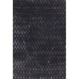 White 24 x 0.35 in Indoor Area Rug - Corrigan Studio® Levent Geometric Black Area Rug Polyester/Wool | 24 W x 0.35 D in | Wayfair