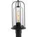 Breakwater Bay Holmquist Black 1-Light 18.25" H Hardwired Lantern Head Aluminium/Metal in Black/Gray | 18.25 H x 8.12 W x 8.12 D in | Wayfair