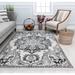 Black/White 30 x 0.6 in Area Rug - Bungalow Rose Amari Vintage Icy Opal Area Rug Polyester | 30 W x 0.6 D in | Wayfair