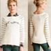 Anthropologie Sweaters | Anthropologie Moth Jet’ Adore Sweater Size Small. | Color: Cream/Silver | Size: S