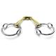 OTTE Cheltenham Running Gag German Silver Double Jointed Horse Bit Snaffle (16cm / 6.29inches)