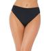 Plus Size Women's High Cut Cheeky Swim Brief by Swimsuits For All in Black (Size 4)