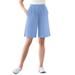 Plus Size Women's 7-Day Knit Short by Woman Within in French Blue (Size L)