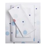 300-TC Cotton Printed Bed Tite™ Sheet Set by BrylaneHome in Blue Dots (Size FULL)