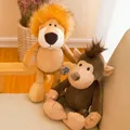 Jolis animaux en peluche pour enfants singe lion beurre doux jouets en peluche haute qualité