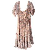 Anthropologie Dresses | New Anthropologie Love Sam Off Shoulder Midi Dress | Color: Pink | Size: L