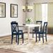 Gracie Oaks 5 - Piece Dining Set Wood in Blue | Wayfair 7EB0EAC344FD49F6B2D5365666668E51