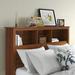 Charlton Home® Devonport Bookcase Headboard Wood in Brown | 11 D in | Wayfair B5FFF75B627548A1B7819725F4713859