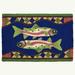 Millwood Pines Trout Couple Synthetics in Blue/Brown | 20 W x 30 D in | Wayfair D44A1EE06FF74B0A9FE329746B520419
