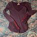 Free People Tops | Free People Thermal Long Sleeve Top | Color: Purple | Size: Xs