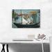 ARTCANVAS Monet in His Floating Studio 1874 by Edouard Manet - Wrapped Canvas Painting Print, in Blue/Brown/Green | 18 H x 26 W x 1.5 D in | Wayfair