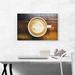 ARTCANVAS Espresso Coffee Cup Coffee Shop Decor - Wrapped Canvas Photograph Print Canvas, Wood in Brown/White | 18 H x 26 W x 1.5 D in | Wayfair