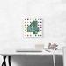 ARTCANVAS Fun Polka Dots Number 4 Four Numeral - Wrapped Canvas Textual Art Print Canvas, Wood in Green/Pink/White | 12 H x 12 W x 0.75 D in | Wayfair