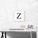 ARTCANVAS Modern Black & White Gray Serif Alphabet Letter Z - Wrapped Canvas Textual Art Print Canvas, in Black/White | Wayfair ACIALP330-1S-12x12