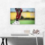 ARTCANVAS Lacrosse Stick Sport - Wrapped Canvas Photograph Print Canvas, Wood in Green/Red/White | 18 H x 26 W x 0.75 D in | Wayfair