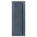 Alpha Shutters Cathedral Top Full-style Open Louver Shutters Pair Vinyl | 25 H x 9 W x 0.125 D in | Wayfair L209025610