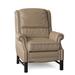 Birch Lane™ Sherry 36.5" Wide Faux Leather Standard Recliner Fade Resistant/Genuine Leather in Black/Brown | 46 H x 36.5 W x 40 D in | Wayfair