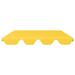 Arlmont & Co. Maylin Replacement Canopy for Swing Outdoor Swing Cover Replacement Sunshade Fabric in Yellow | 97.6 W x 73.2 D in | Wayfair