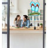 Highland Dunes Ociuso Welcome Flip-flop Wind Chime Glass | 26.38 H x 1.57 W x 7.89 D in | Wayfair 6A254D60DDDE47D19A79C468A2196453