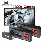 Data Frog-Consoles de jeux vidéo sans fil 1800 jeux classiques intégrés 4K 8 bits console TV
