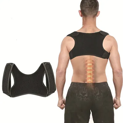 Attelle invisible correctrice de la posture du dos pour femme et homme support rectiligne ajustable
