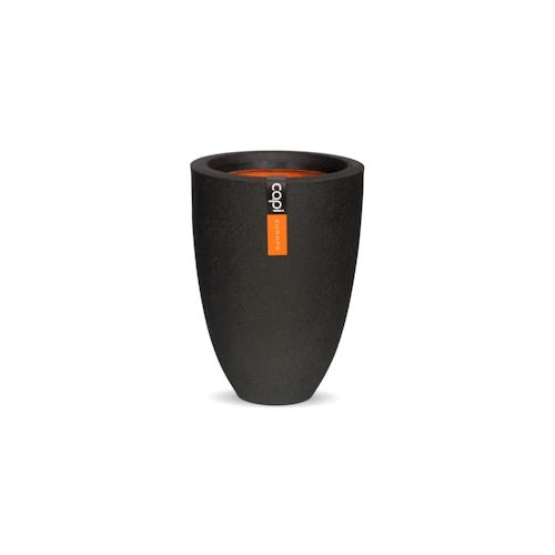 Capi Vase Urban Smooth Elegant Niedrig 36x47 cm Schwarz KBL782