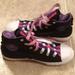 Converse Shoes | Converse Sz 5 High Top Shoes Pink Purple Black | Color: Black/Pink/Purple | Size: 5