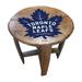 Imperial Toronto Maple Leafs Oak Barrel Table