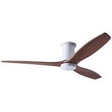 54" Modern Fan Arbor White Mahogany Damp Hugger Fan with Remote