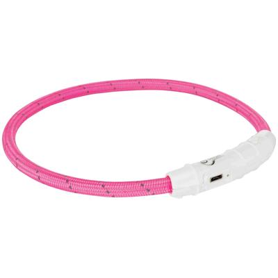 TRIXIE Hunde-Halsband USB Flash, Kunststoff-Nylon, in versch. Größen pink Hundehalsbänder Hund Tierbedarf