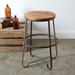 Industrial Wood Top Stool - CTW Home Collection 370459