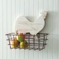 Rustic Rooster Basket - CTW Home Collection 370474