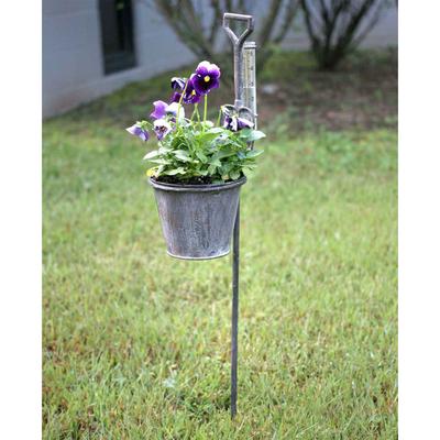 Spade Garden Stake Planter with Rain Gauge - Box of 2 - CTW Home Collection 420005