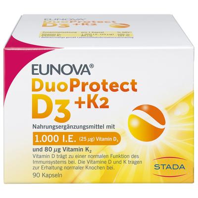 Eunova - DuoProtect D3+K2 1000 I.E./80 μg Kapseln Vitamine