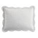 Lily Damask Embossed Sham by BrylaneHome in White (Size KING) Pillow