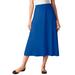 Plus Size Women's 7-Day Knit A-Line Skirt by Woman Within in Deep Cobalt (Size 6XP)