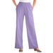 Plus Size Women's 7-Day Knit Wide-Leg Pant by Woman Within in Soft Iris (Size 4X)