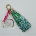 Lilly Pulitzer Accessories | Lily Pulitzer Tassel Keychain | Color: Blue/White | Size: Os