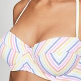 Kate Spade Swim | Kate Spade New York Beach Stripe Bikini Top Nwt | Color: Pink/White | Size: Xs