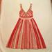 Anthropologie Dresses | Anthropologie Red And White Stripe Dress Size 0 | Color: Red/White | Size: 0