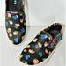 Coach Shoes | Coach Coated Canvas Slip-On Loafers | Color: Black/Blue | Size: 5.5