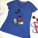 Disney Tops | Disney Parks Mickey Mouse Tee Xl | Color: Blue/Red | Size: Xl