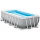 Intex - Frame Swimming Pool Set Prism Quadra ii grau 400 x 200 x 100 cm Inkl. Kartuschenfilteranlage