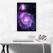 ARTCANVAS Spiral Whirlpool Galaxy Hubble Telescope NASA Photograph - Wrapped Canvas Photograph Print Canvas in Indigo | Wayfair PHONAS145-1S-26x18